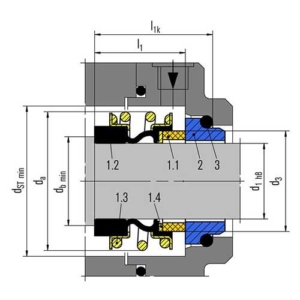 dimensions-mechanical-seal-emg12